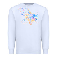 White octopus t  shirtoctopus t  shirt Premium Sweatshirt - linhVisuals