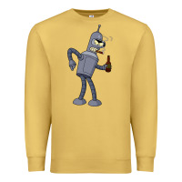 Antique Gold futurama bender Premium Sweatshirt - linhVisuals