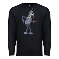Black futurama bender Premium Sweatshirt - linhVisuals