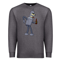 Charcoal Heather futurama bender Premium Sweatshirt - linhVisuals