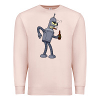 Pale Pink futurama bender Premium Sweatshirt - linhVisuals