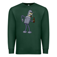 Sports Green futurama bender Premium Sweatshirt - linhVisuals