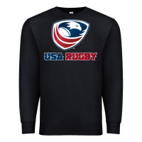 Black usa rugby Premium Sweatshirt - linhVisuals
