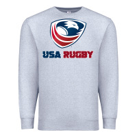 Heather Grey usa rugby Premium Sweatshirt - linhVisuals