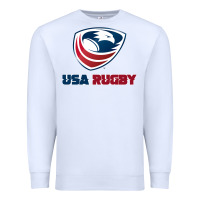 White usa rugby Premium Sweatshirt - linhVisuals