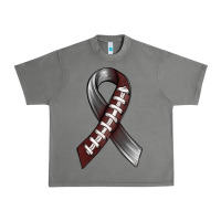Tornado Gray Ribbon American Football Urban Heavy Tee - BundleAndBundleShop