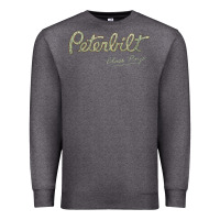Charcoal Heather peterbilt class pays   trucker quote Premium Sweatshirt - linhVisuals