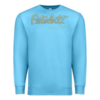 Ocean Blue peterbilt class pays   trucker quote Premium Sweatshirt - linhVisuals