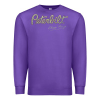 Purple peterbilt class pays   trucker quote Premium Sweatshirt - linhVisuals