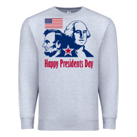 Heather Grey presidents day Premium Sweatshirt - linhVisuals