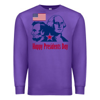 Purple presidents day Premium Sweatshirt - linhVisuals