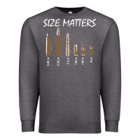Charcoal Heather size matters Premium Sweatshirt - linhVisuals