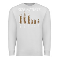 Dove Grey size matters Premium Sweatshirt - linhVisuals