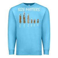 Ocean Blue size matters Premium Sweatshirt - linhVisuals