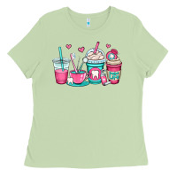Matcha dentist coffee cups Ladies Tee - OliviaCreatesArt