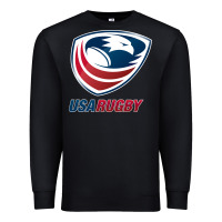 Black usa rugby Premium Sweatshirt - linhVisuals