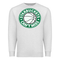 Oatmeal Heather starbuckets can't Premium Sweatshirt - linhVisuals