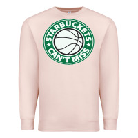 Pale Pink starbuckets can't Premium Sweatshirt - linhVisuals