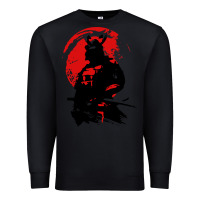 Black samurai warrior Premium Sweatshirt - linhVisuals