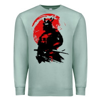 Seafoam samurai warrior Premium Sweatshirt - linhVisuals