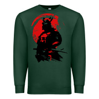 Sports Green samurai warrior Premium Sweatshirt - linhVisuals