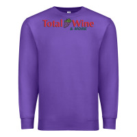 Purple total and wine & more   wine drinker Premium Sweatshirt - linhVisuals