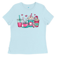 Baby Blue dentist coffee cups Ladies Tee - OliviaCreatesArt