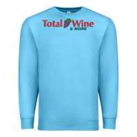 Ocean Blue total and wine & more   wine drinker Premium Sweatshirt - linhVisuals