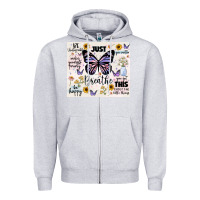 Heather Grey just breathe Zipper Hoodie - JahusDesignShop