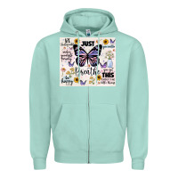 Seafoam just breathe Zipper Hoodie - JahusDesignShop