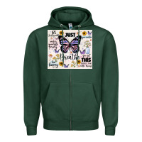 Sports Green just breathe Zipper Hoodie - JahusDesignShop