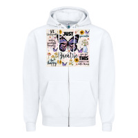 White just breathe Zipper Hoodie - JahusDesignShop