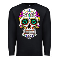 Black sugar skull Premium Sweatshirt - linhVisuals