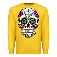 Lemon sugar skull Premium Sweatshirt - linhVisuals