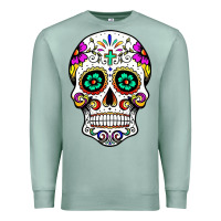 Seafoam sugar skull Premium Sweatshirt - linhVisuals