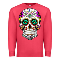 Cardinal sugar skull Premium Sweatshirt - linhVisuals