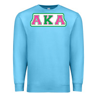 Ocean Blue alpha kappa aka Premium Sweatshirt - linhVisuals