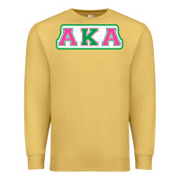Antique Gold alpha kappa aka Premium Sweatshirt - linhVisuals