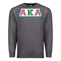 Charcoal Heather alpha kappa aka Premium Sweatshirt - linhVisuals