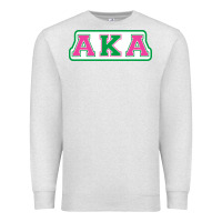 Oatmeal Heather alpha kappa aka Premium Sweatshirt - linhVisuals