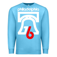 Ocean Blue philadelphia vintage liberty bell Premium Sweatshirt - linhVisuals