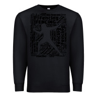 Black fencing sport Premium Sweatshirt - linhVisuals