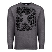 Charcoal Heather fencing sport Premium Sweatshirt - linhVisuals