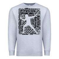 Heather Grey fencing sport Premium Sweatshirt - linhVisuals