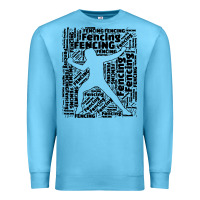 Ocean Blue fencing sport Premium Sweatshirt - linhVisuals