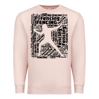 Pale Pink fencing sport Premium Sweatshirt - linhVisuals