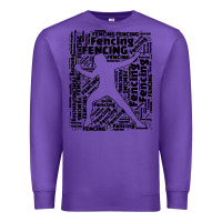 Purple fencing sport Premium Sweatshirt - linhVisuals