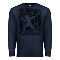 Navy fencing sport Premium Sweatshirt - linhVisuals