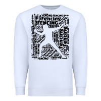 White fencing sport Premium Sweatshirt - linhVisuals