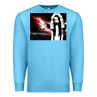 Ocean Blue Marilyns angel with scabbed wings Premium Sweatshirt - linhVisuals